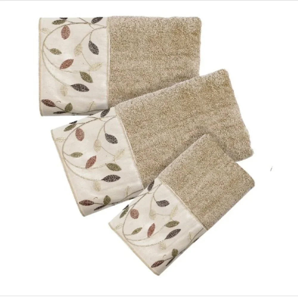 Popular Bath Aubury 3-pc. Bath Towel Set, Beige